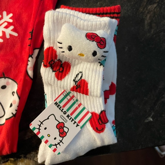 Hello Kitty Christmas Pj & Sock Bundle - Picture 2 of 4